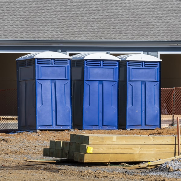 do you offer hand sanitizer dispensers inside the porta potties in Roaming Shores OH